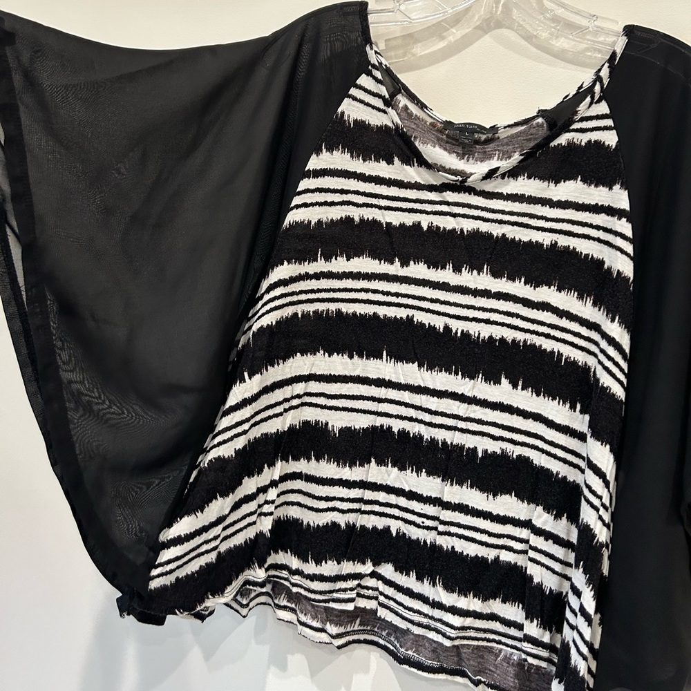 Joan Vass - Oversized Cape/Poncho Shirt (Large)